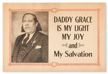 (RELIGION.) DA GRACA, MARCELINO MANUEL DE SWEET DADDY GRACE. Daddy Grace is My Light My Joy and My Salvation.